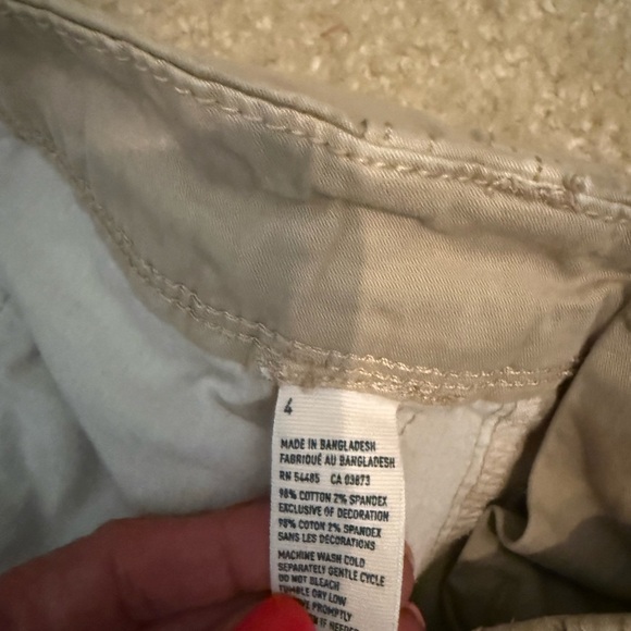 American Eagle Beige Casual Short Shorts - Picture 3 of 4